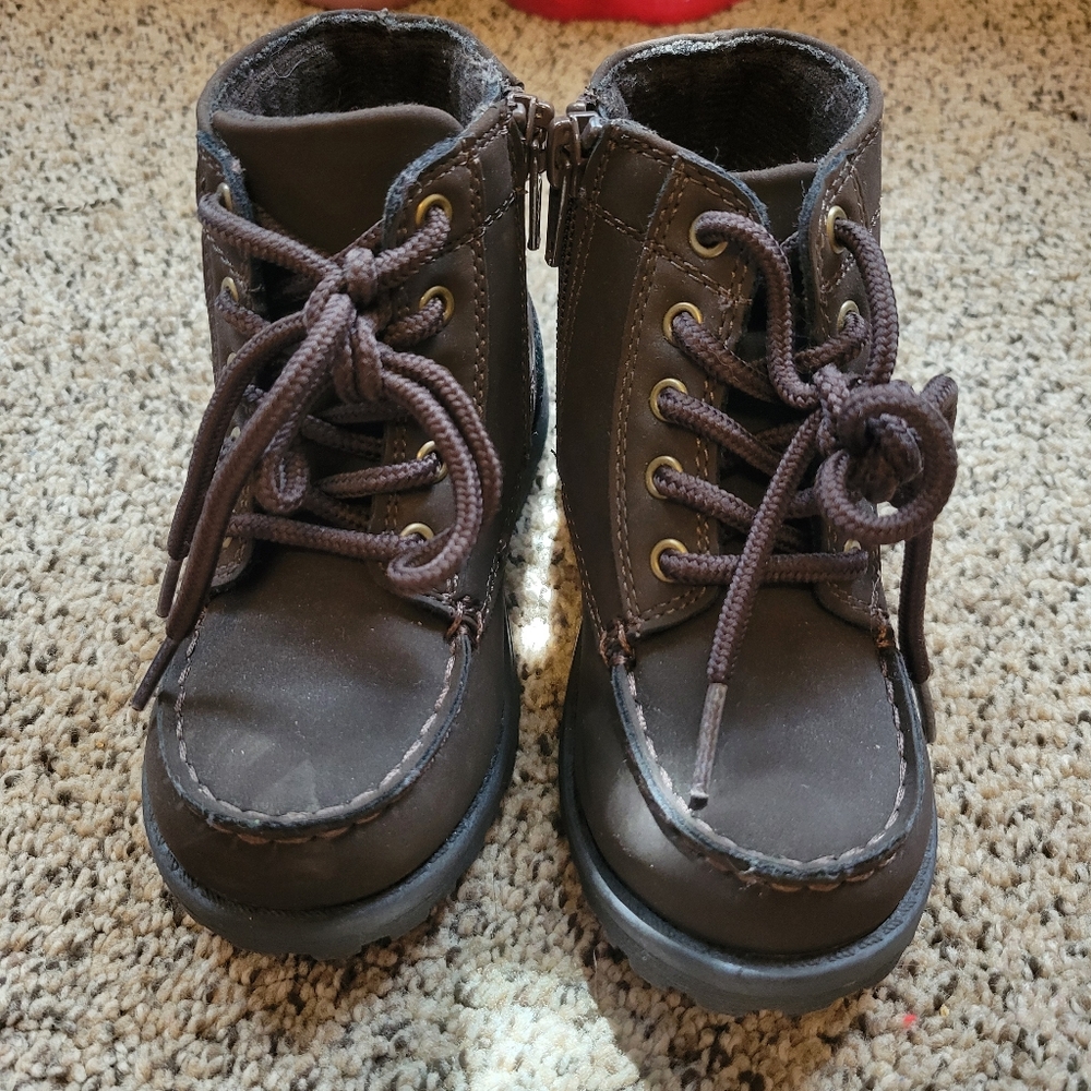 Toddler Brown Suede Boots